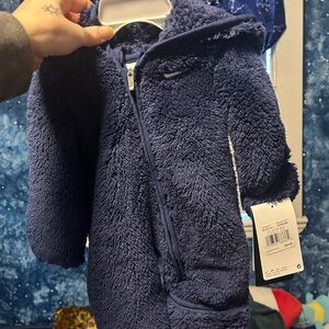 Nike Newborn Bunting Suit in Navy Blue